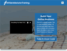 Tablet Screenshot of affiliatemarketertraining.com